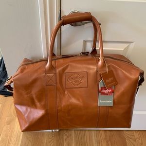 NEW! Rawlings Estonia Leather Duffle - Tan